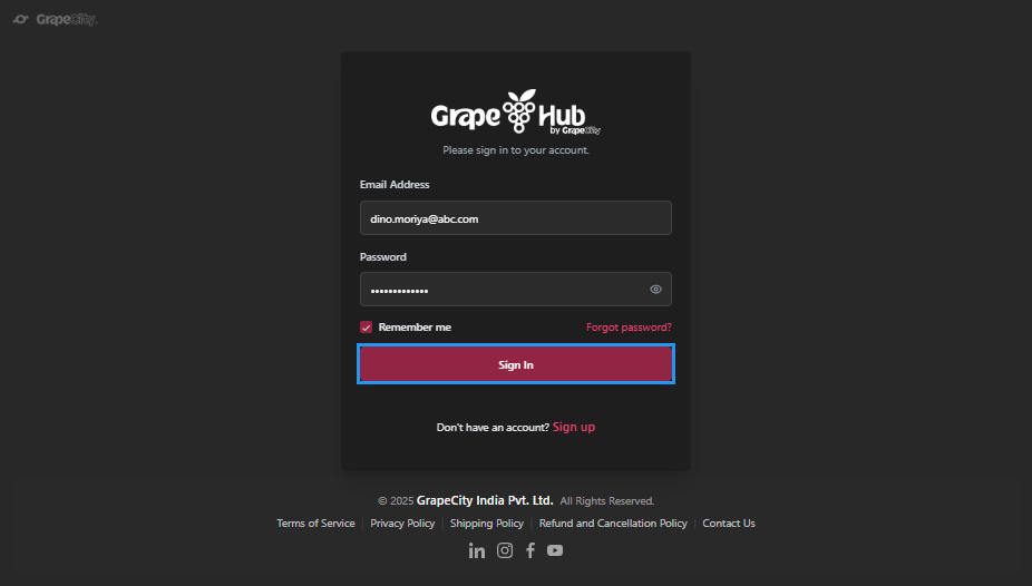 build-ninja-license-portal-sign-in-button